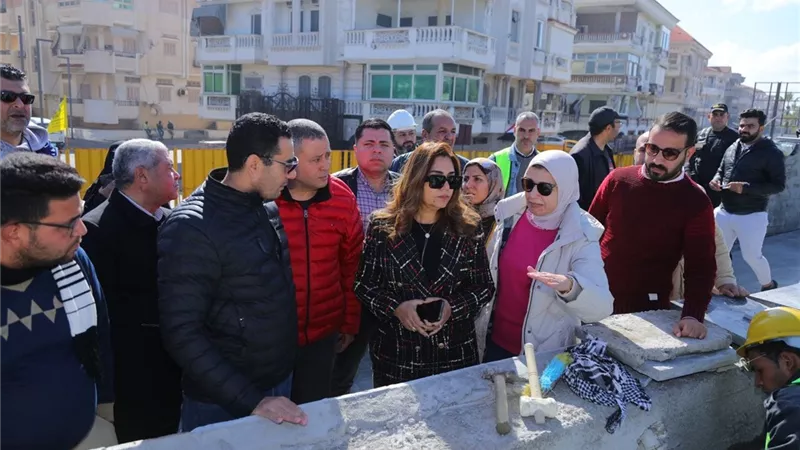 محافظ دمياط تتابع ميدانيا مشروع تطوير منطقة اللسان برأس البر