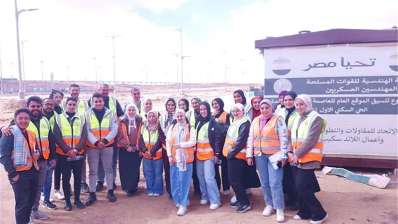 تدريب طلاب جامعة قناة السويس بشركات المقاولات