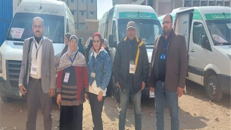 بالمجان.. كشف وعلاج ١٩٨٢ مواطن خلال قافلة طبية بقرية مرصفا ببنها