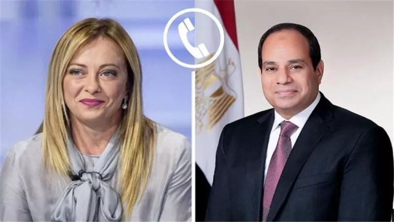الرئيس السيسي يتلقى اتصالا هاتفيا من رئيسة الوزراء الإيطالية