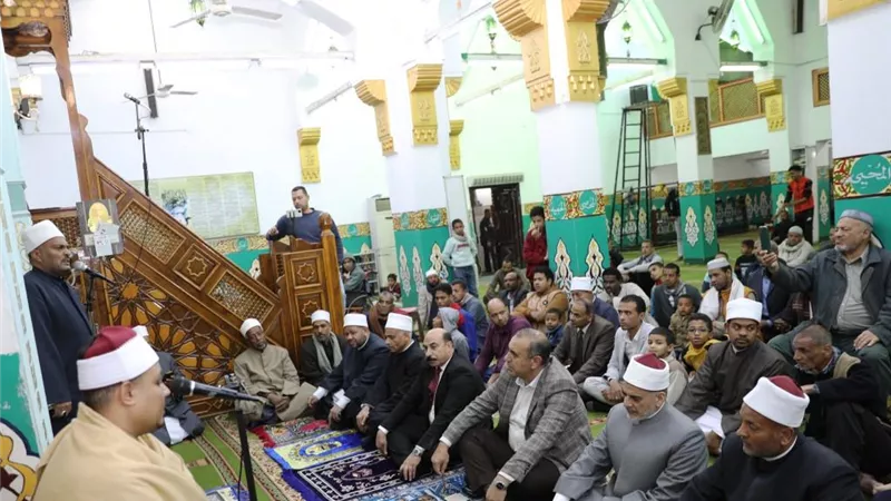محافظ أسوان يشهد إحتفال ذكرى ليلة الإسراء والمعراج