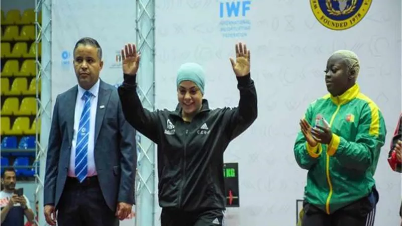 بطولة إفريقيا لرفع الأثقال.. سارة سمير تحصد 3 ميداليات ذهبية