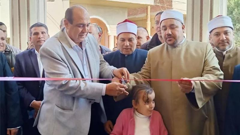افتتاح مسجد أبو بكر الصديق بسمسطا بعد إحلاله وتجديده