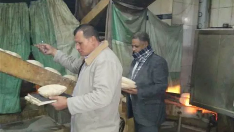 تحرير10 محاضر متنوعه بالحملات التموينية للرقابة على المخابز بقلين