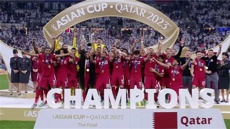 شاهد بالفيديو تتويج منتخب قطر بكأس آسيا