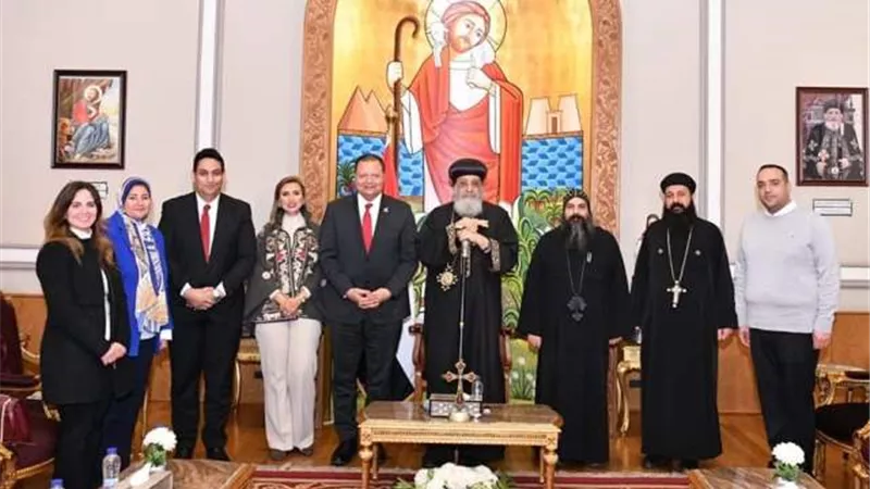 أسباب لقاء رئيس الاعتماد والرقابة الصحية والبابا تواضروس الثانى