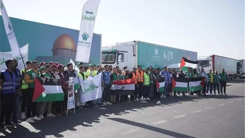 التحالف الوطني للعمل الأهلي التنموي يطلق قافلة مساعدات لأهالي غزة