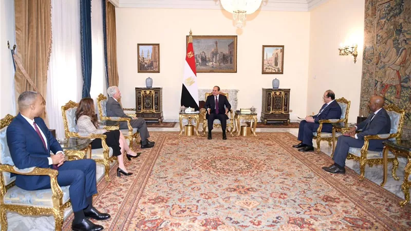 الرئيس السيسي يبحث مع رئيس وكالة الاستخبارات الأمريكية جهود وقف إطلاق النار في غزة