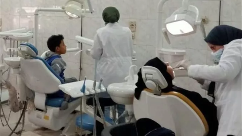 قافلةعلاجيةلخدمةالمرضي الاولي بالرعاية بقرى الشرقية