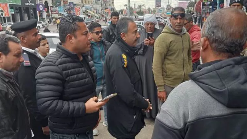 جهاز دمياط الجديد يشن حملة على المخالفات ويحرر 7 محاضر إشغال صور