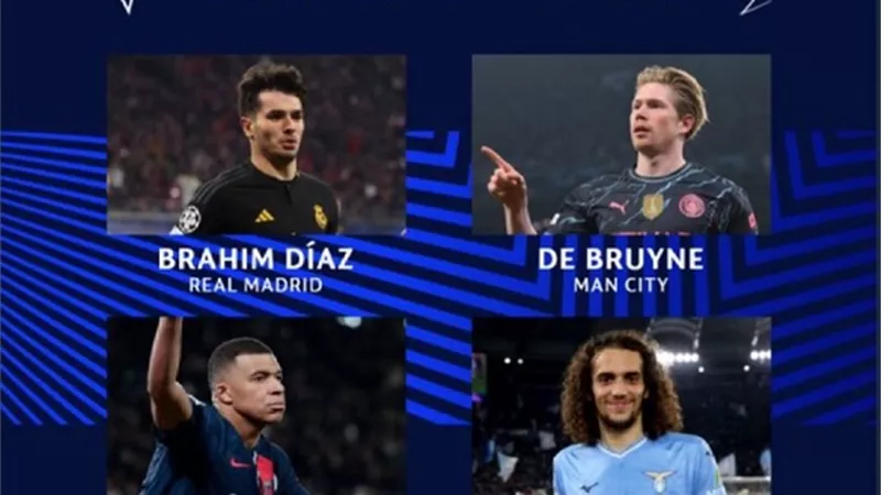 صراع ثلاثي على جائزة أفضل لاعب في الأسبوع بدوري أبطال أوروبا
