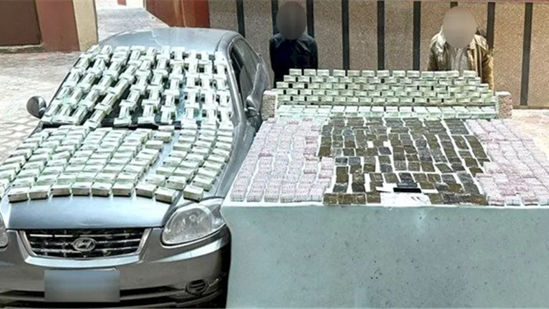 ضبط مخدرات بـ 8 ملايين جنيه بحوزة عنصرين إجراميين بالقاهرة والقليوبية