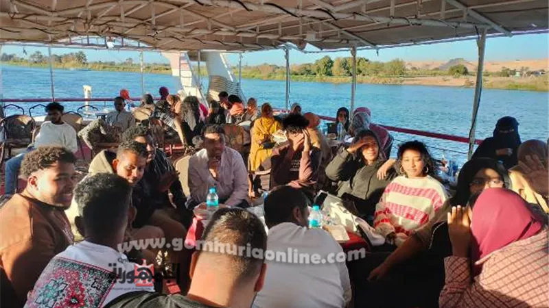 انطلاق الرحلة النيلية للفوج الثاني للطلاب الوافدين بجامعة المنيا