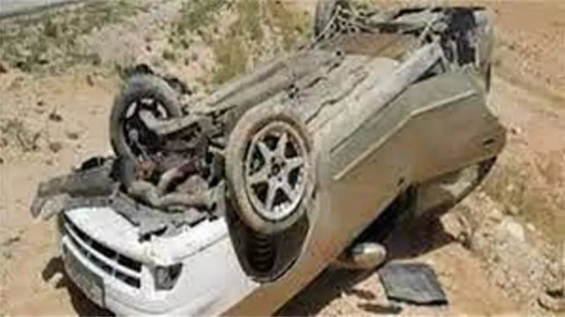 إصابة 2 إثر انقلاب سيارة فى العياط