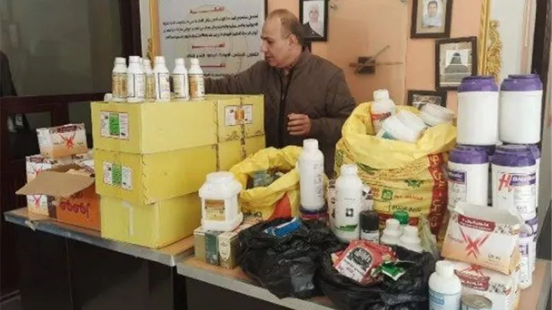 ضبط 1901 عبوة دوائية بيطرية منتهية الصلاحية بالشرقية