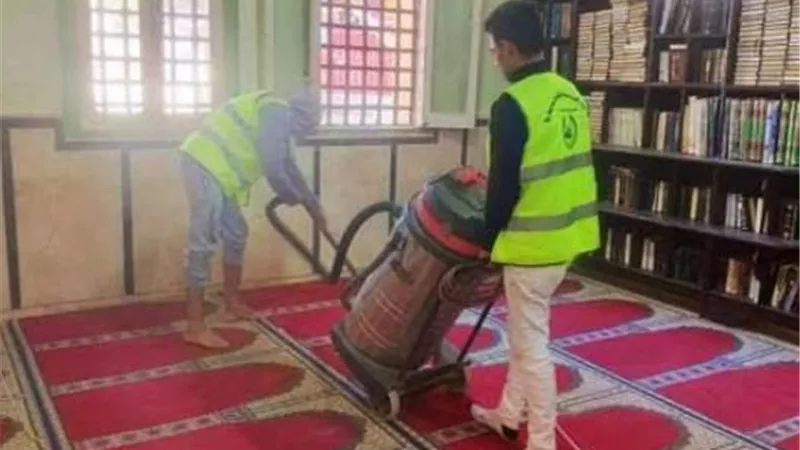 إنطلاق حملة النظافة الشاملة لمساجد بني سويف