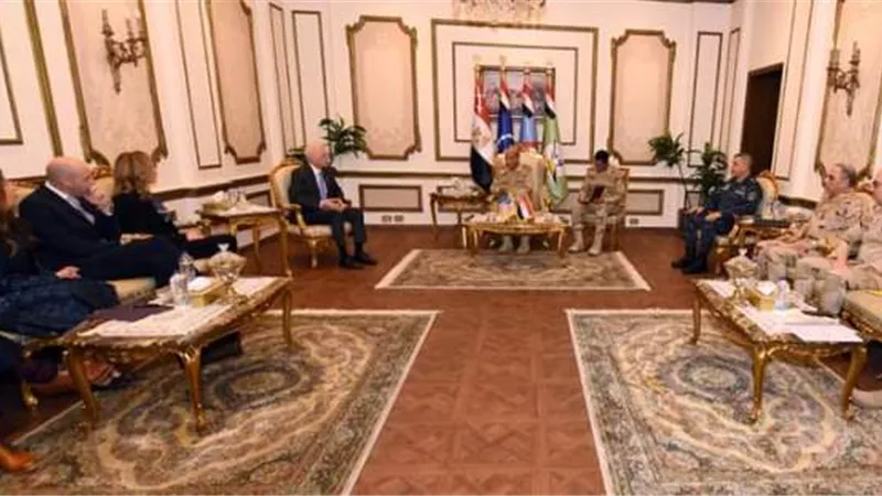 وزير الدفاع يلتقى وفداً من مجلس النواب الأمريكى