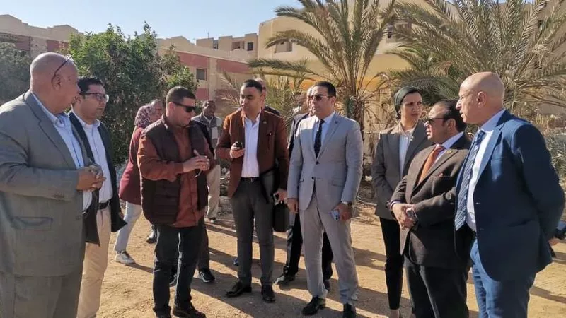 لجنة الشباب والرياضة بمجلس النواب تتفقد أرض الاستاد بالغردقة