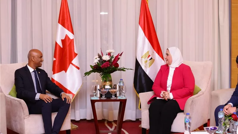 وزيرة التضامن تلتقي وزير التنمية الدولية الكندي