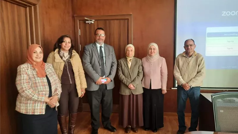 فريق اعتماد الجودة في زيارة لكلية العلاج الطبيعي بالمنيا