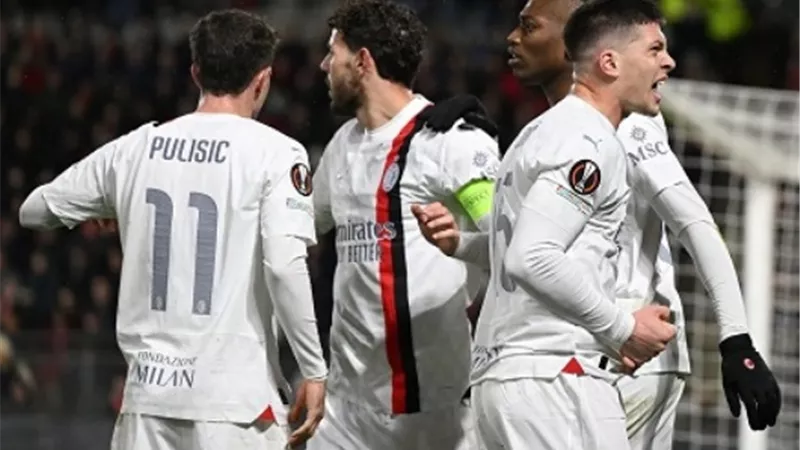 ميلان يتأهل إلى دور الـ 16 بالدورى الأوروبى رغم الهزيمة امام رين