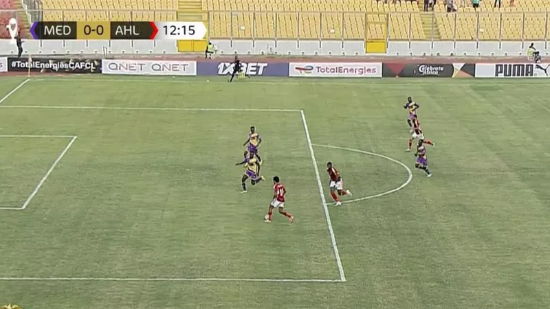 دورى ابطال افريقيا: تعادل سلبى بين الاهلى وميدياما فى الشوط الاول