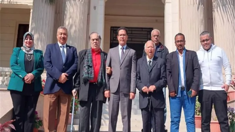 رئيس جامعة بنها يستقبل الموسيقار هاني شنودة والملحن فاروق سلامة