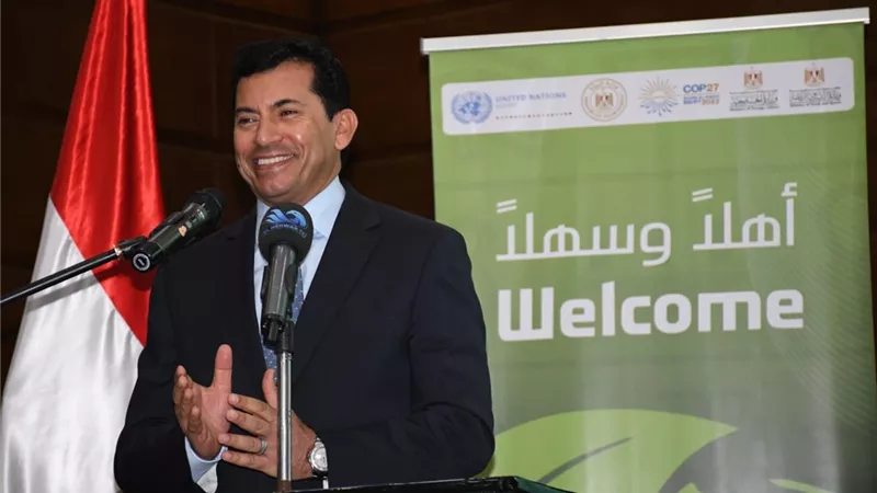 وزير الرياضة:نحرص على مشاركة النشء والشباب فى العمل المناخى