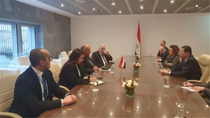 على هامش زيارته لجنيف.. وزير الخارجية يلتقي بنظيره القبرصي