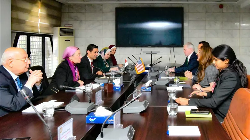 ياسمين فؤاد: تبحث مع السفيرة الأمريكية سبل التعاون بمجال البيئة
