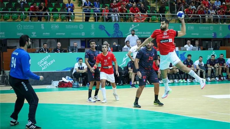 فوز الأهلي أمام هليوبوليس بدورى المحترفين للرجال لكرة اليد
