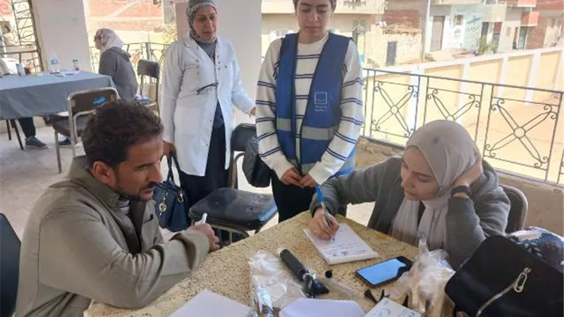 قافلة طبية من جامعة القناة 