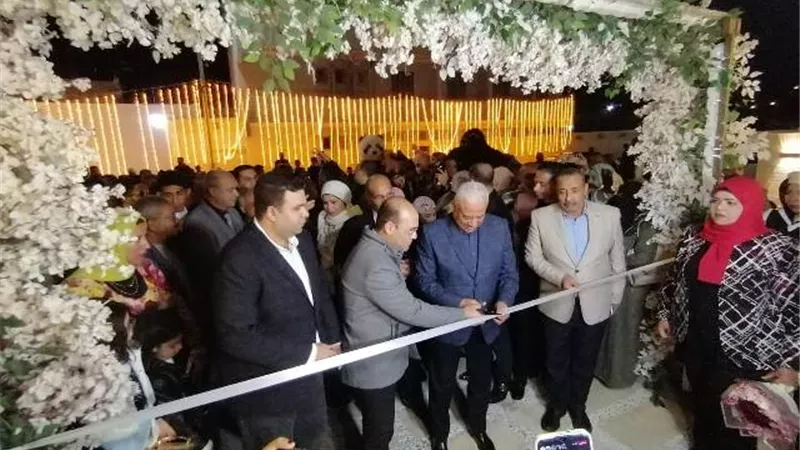 محافظ السويس يفتتح ميدان النافورة بجوار قرية الحجاج