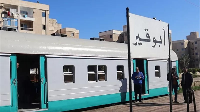 السكة الحديد:إيقاف خط قطار أبو قير بين محطتى(سيدى جابر / المنتزه)