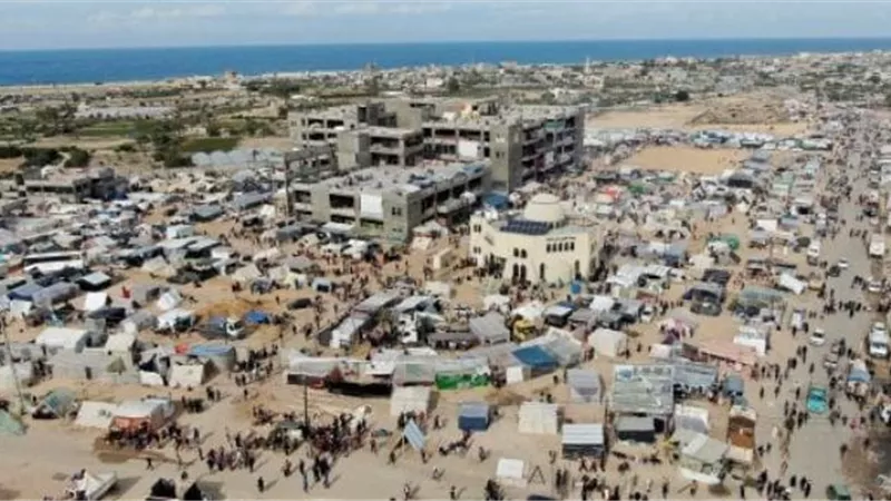 الصليب الأحمر: النازحون في رفح الفلسطينية يواجهون ظروفا جوية قاسية