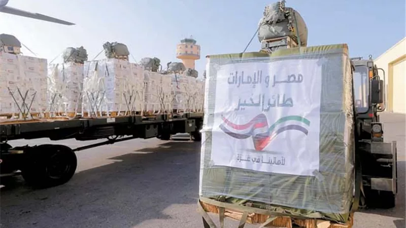 إسقاط جوي مصري إماراتي للإغاثات في شمال القطاع