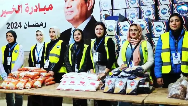 مستقبل وطن بمحافظة كفرالشيخ يطلق أسطول قافلة الخير قبل شهررمضان