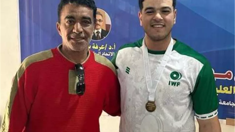 جامعة السويس تحصد الميدالية الذهبية والبرونزية في رفع الأثقال