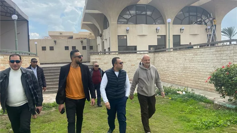 رئيس جهاز دمياط الجديدة يتفقد أعمال الحديقة المركزية