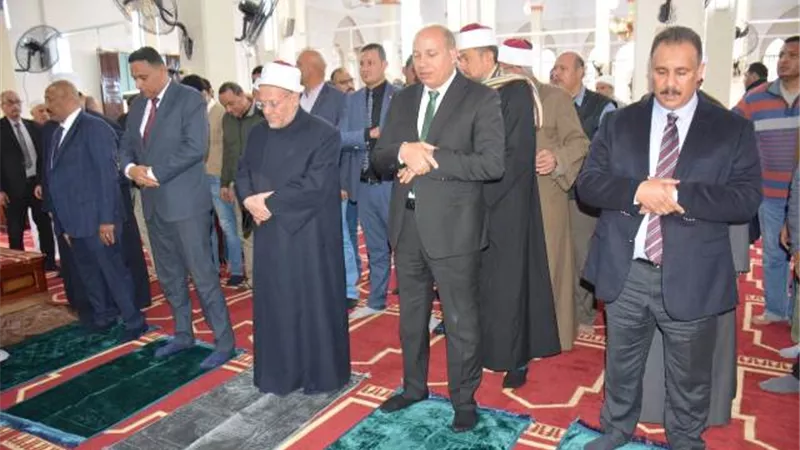 مفتي الجمهورية يفتتح مسجد المنزلة بعد إعادة تطويره بالدقهلية