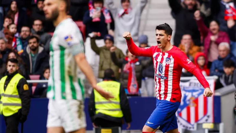 أتلتيكو مدريد يضرب ريال بيتيس بثنائية فى الدورى الإسبانى