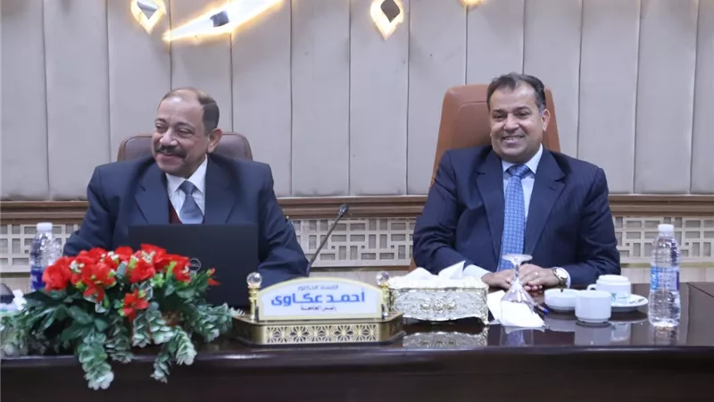 رئيسا جامعة جنوب الوادي وهيئة المثلث الذهبي يبحثان التعاون