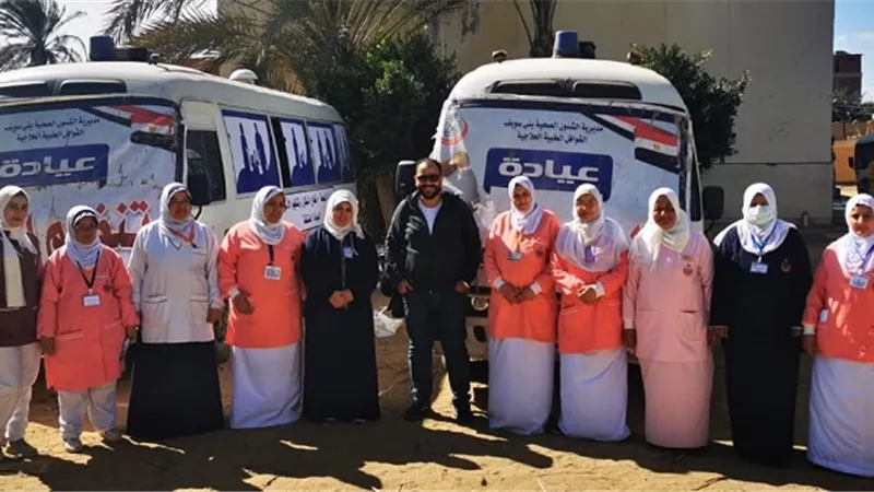 الكشف وتوفير العلاج لــــ 1606 مريضا بكوم الرمل ببنى ىسوسف