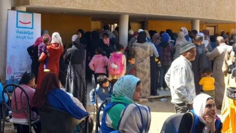 ضمن حياة كريمة جامعتى سيناءوالقناة تقدمان قافلة تنموية شاملة