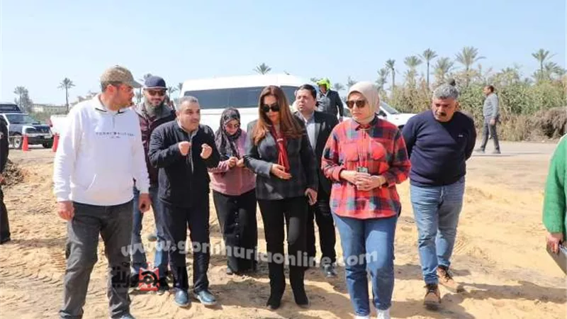 محافظ دمياط تتابع ميدانيا مشروع الخط الناقل للمياه إلي رأس البر