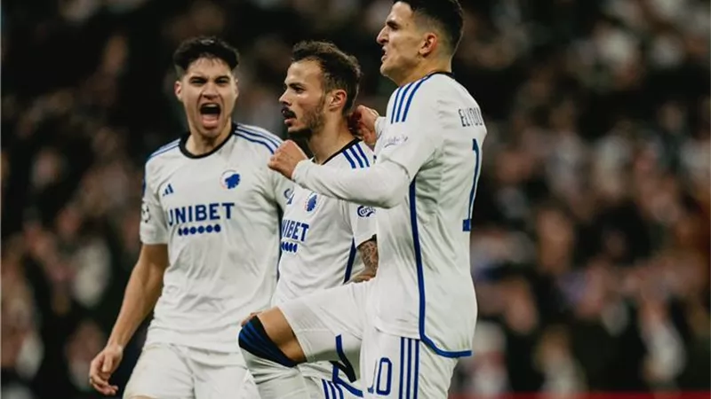 كوبنهاجن يرد على مانشستر سيتى بهدف جميل فى دورى الابطال