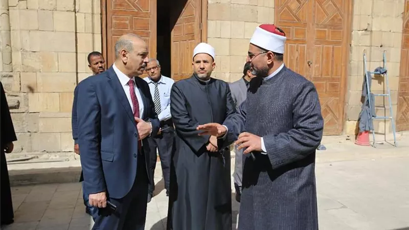 الأمين الأعلى يتفقد استعدادات الجامع الأزهر لاستقبال شهر رمضان
