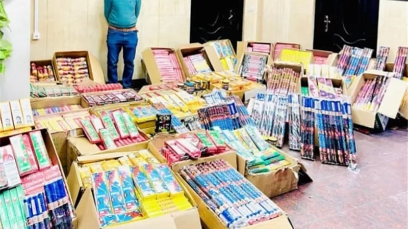7 ملايين قطعة ألعارب نارية بحوزة تاجر بالجمالية
