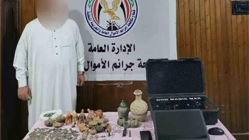 الكنز .. صاحب الشركة سقط بمئات القطع الآثرية بالغربية