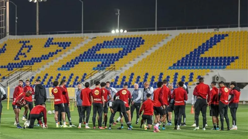 شاهد تفاصيل مران الأهلي الختامي لمواجهة الزمالك بنهائي الكأس